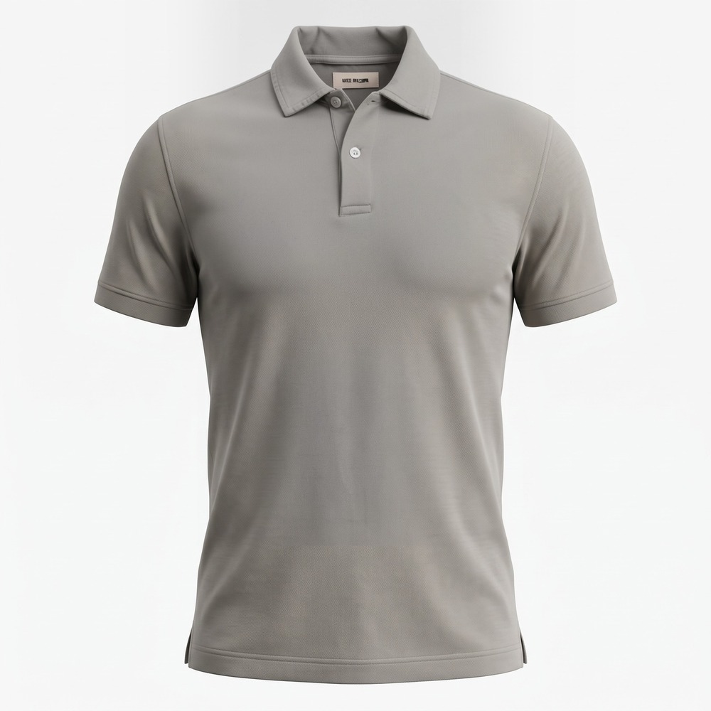 Buck Mason Mens Gray Cotton Short Sleeve Polo Shirt BM11145.223 Size Large